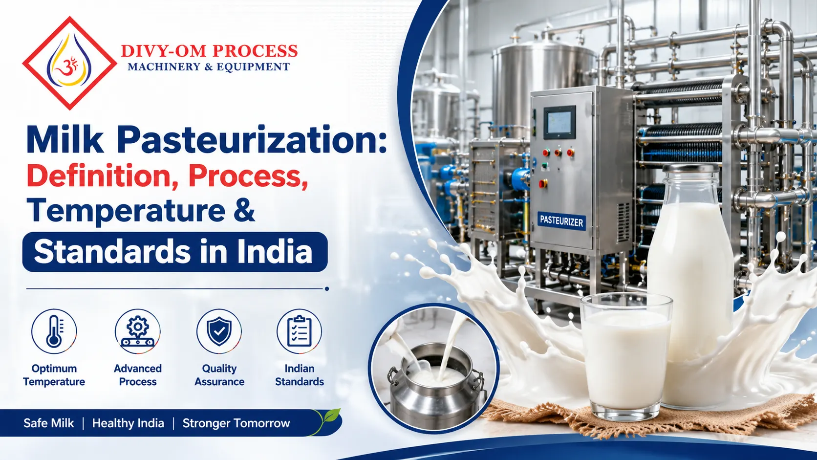 You are currently viewing Milk Pasteurization: Definition, Process, Temperature & Standards in India