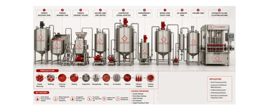 Tomato Ketchup Making Machine